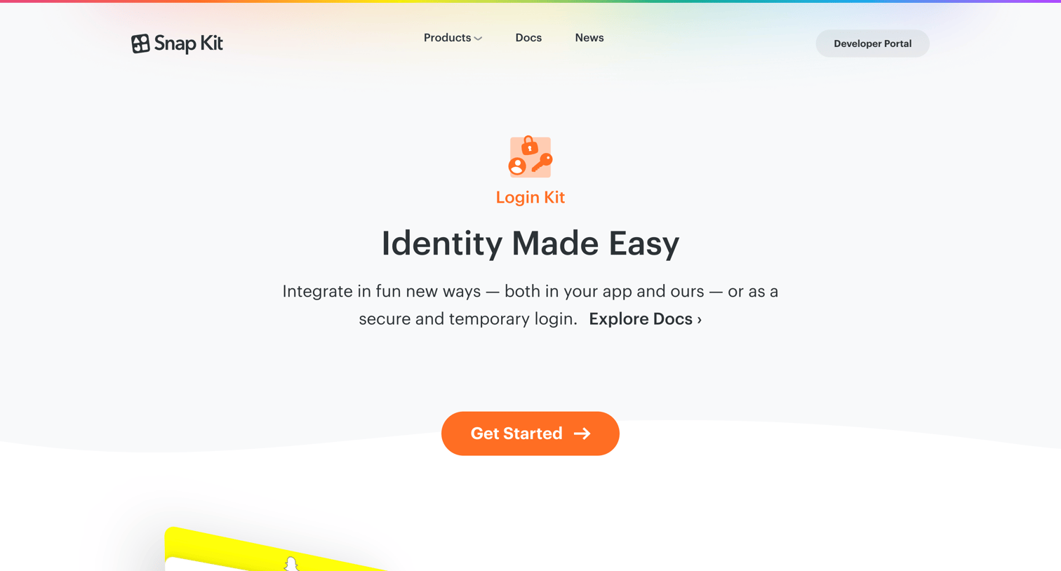 Login kit from Snap Kit
