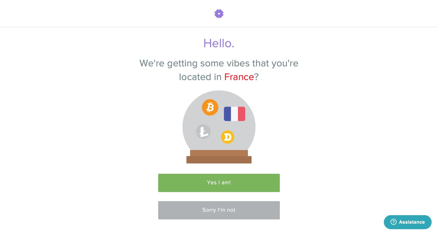 Snapcard - Sign up screen
