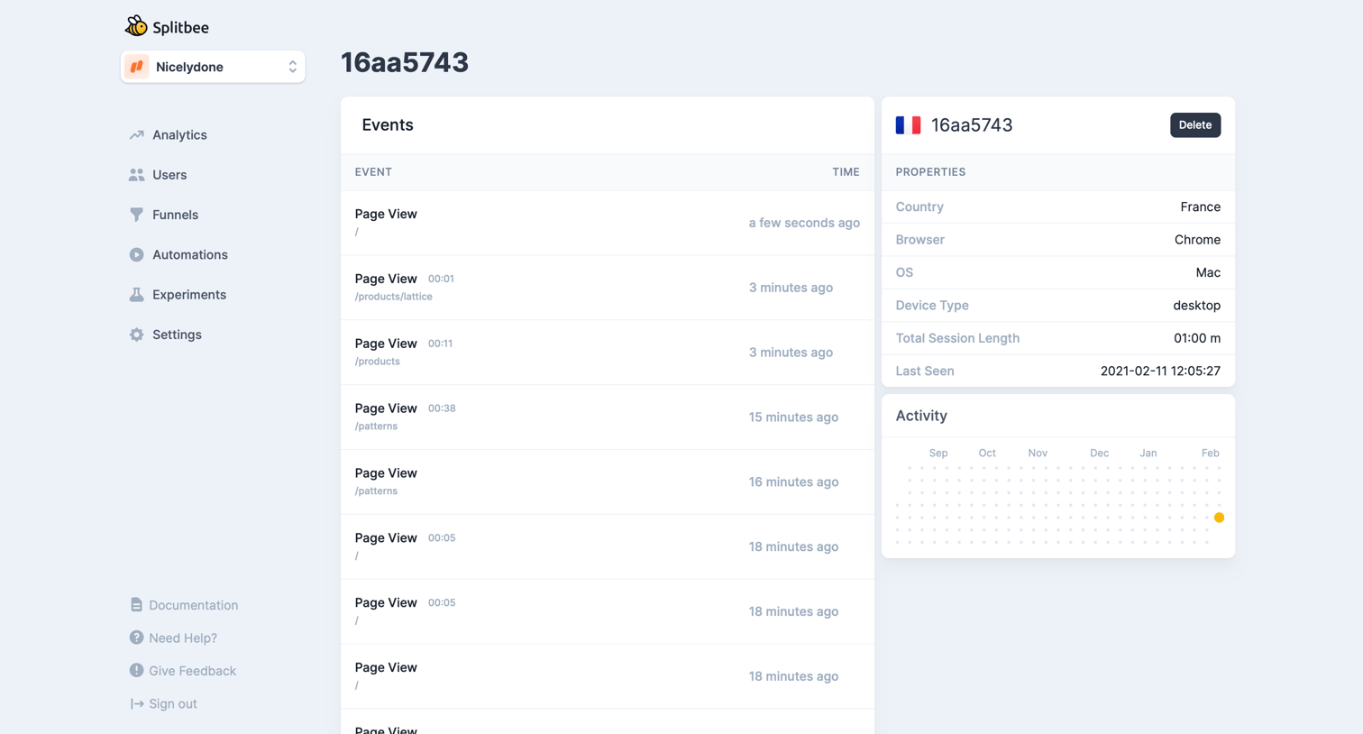 Splitbee - Nicelydone – Splitbee screen