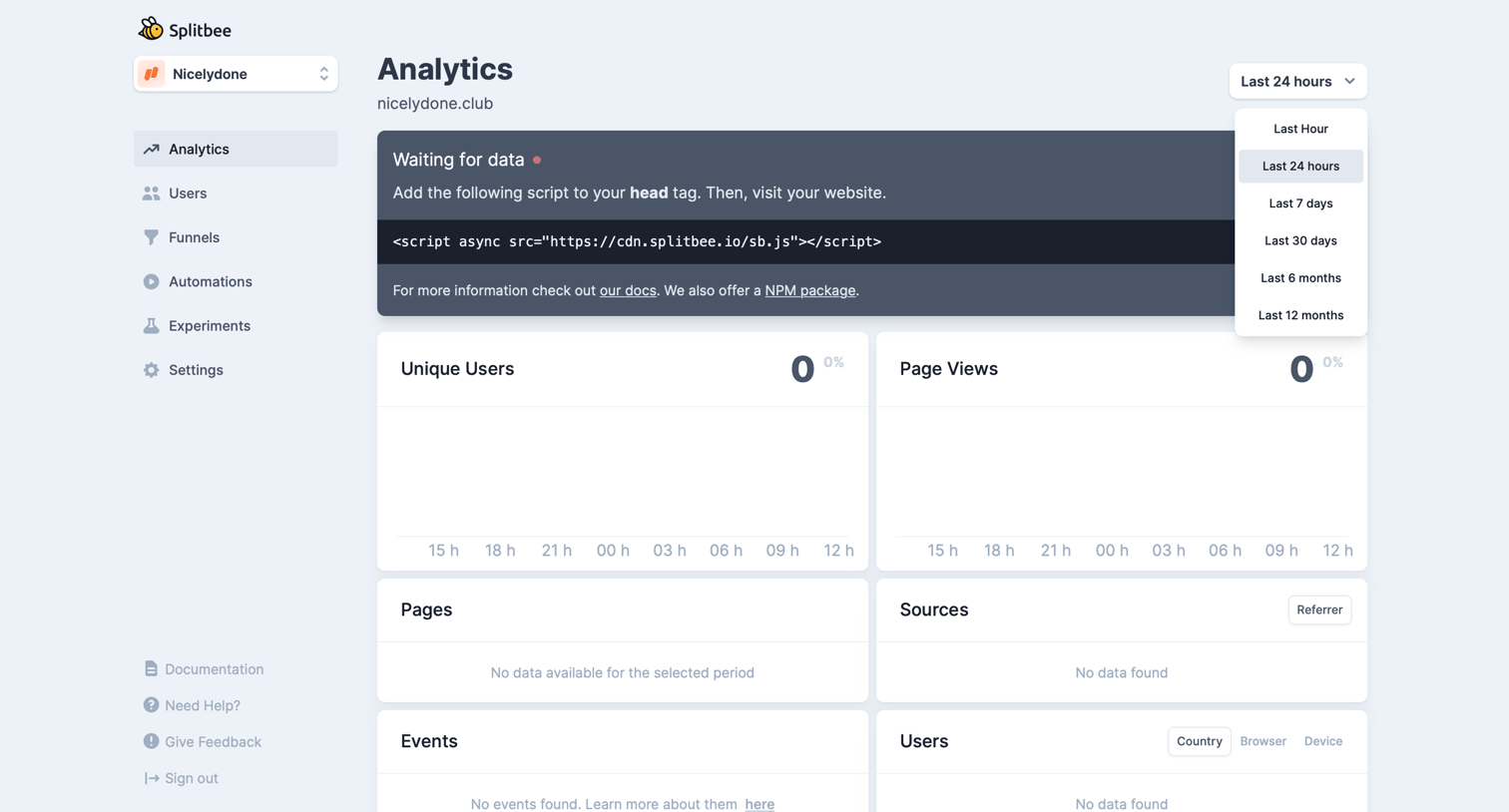 Splitbee - Nicelydone – Splitbee screen