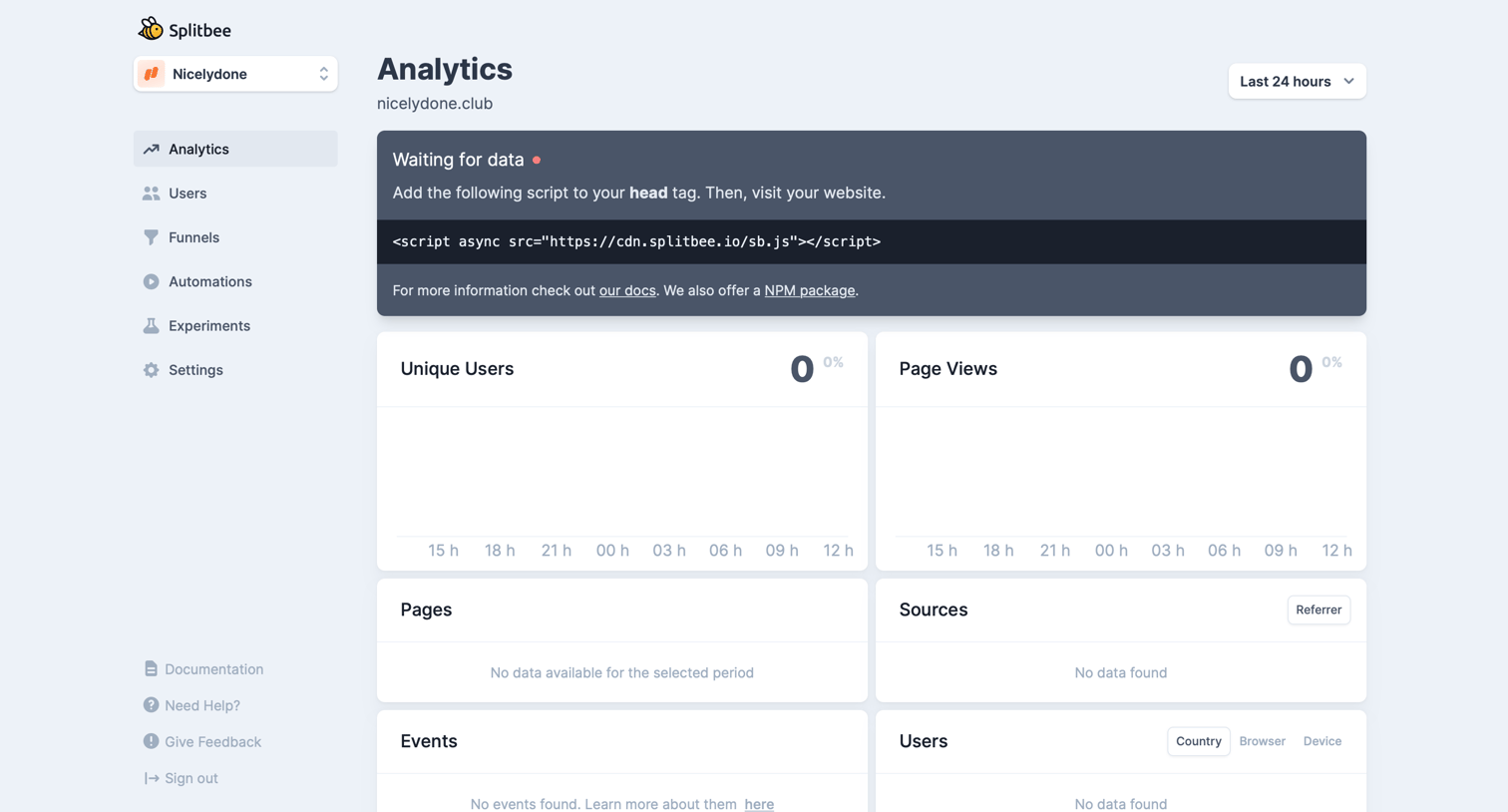 Splitbee - Nicelydone – Splitbee screen
