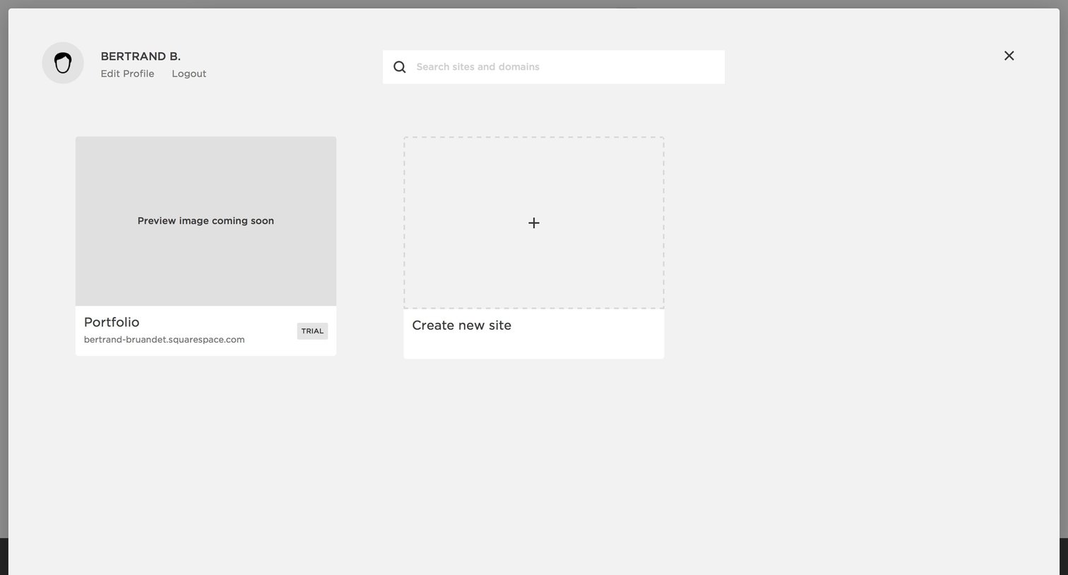 Profile from Squarespace