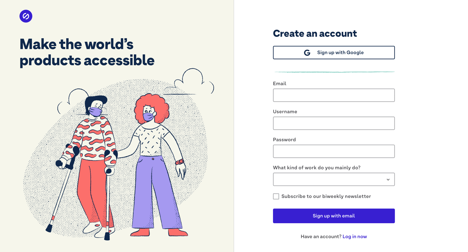Stark - Stark - Sign Up screen