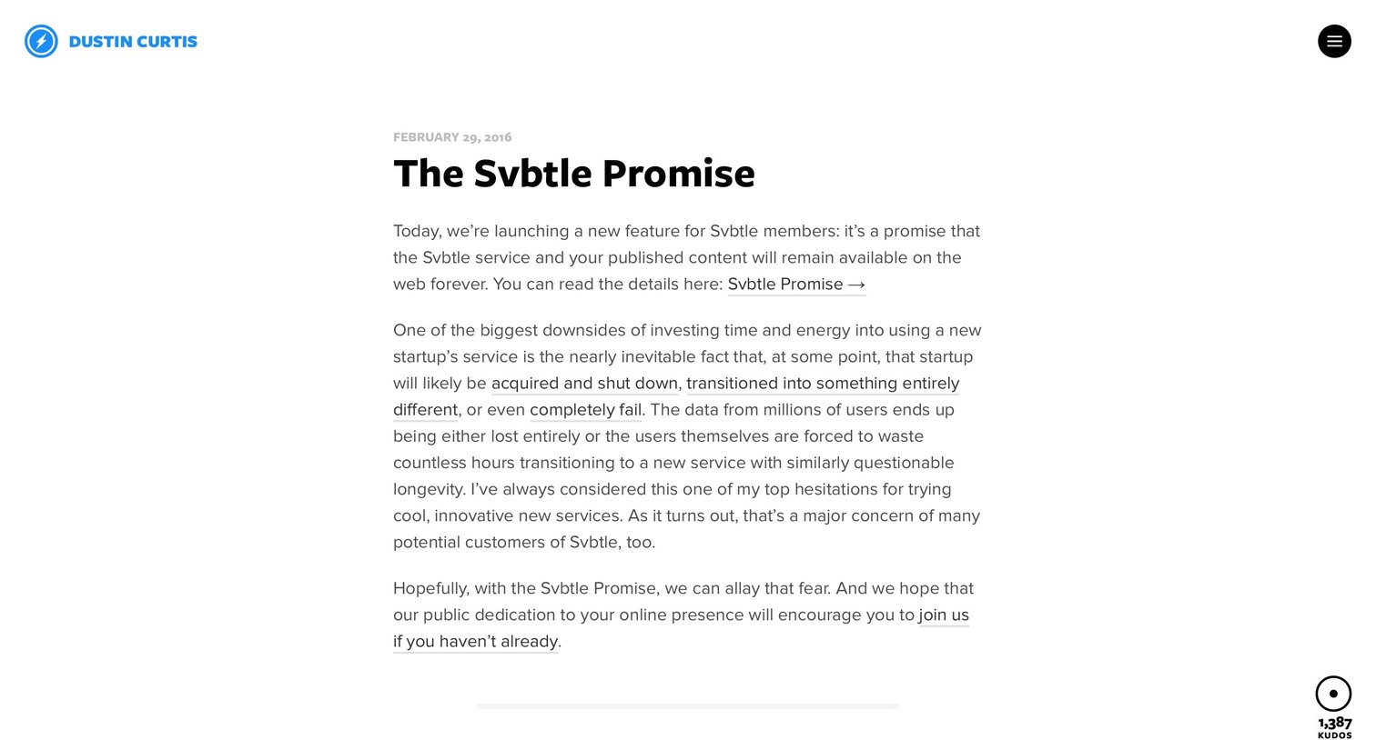 Single from Svbtle