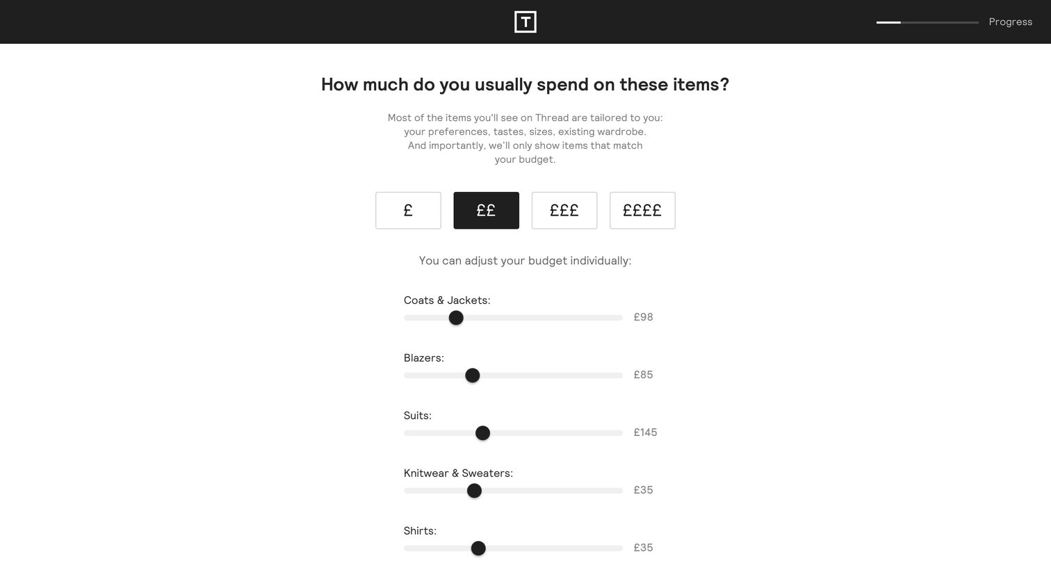 Thread - Onboarding screen