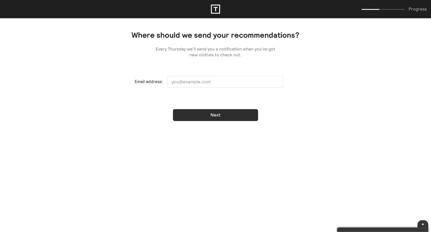 Thread - Onboarding screen