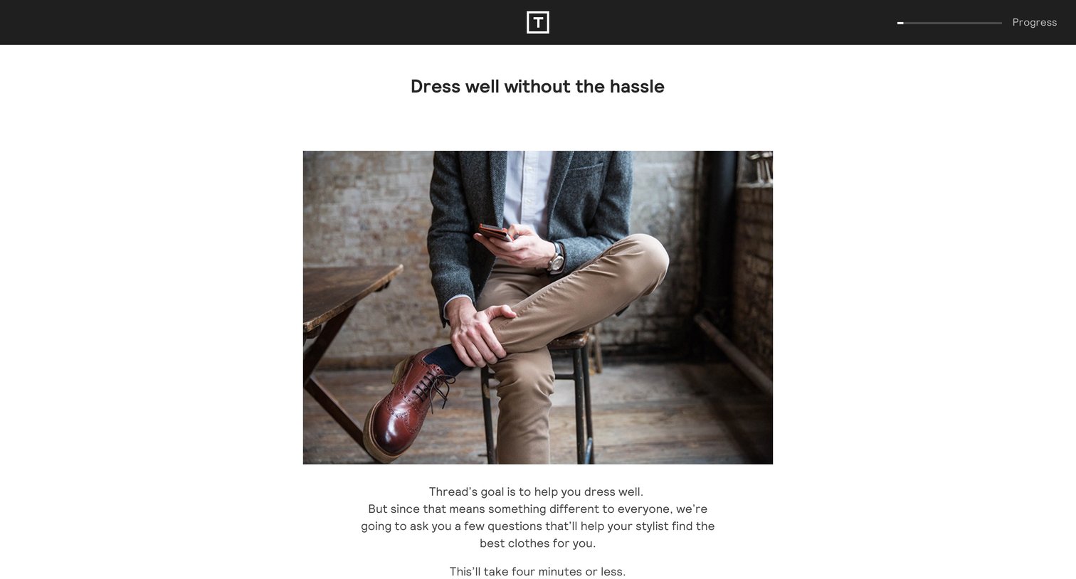 Thread - Onboarding screen