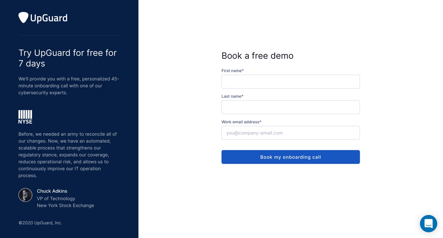 Upguard - Book a Free Demo | UpGuard screen