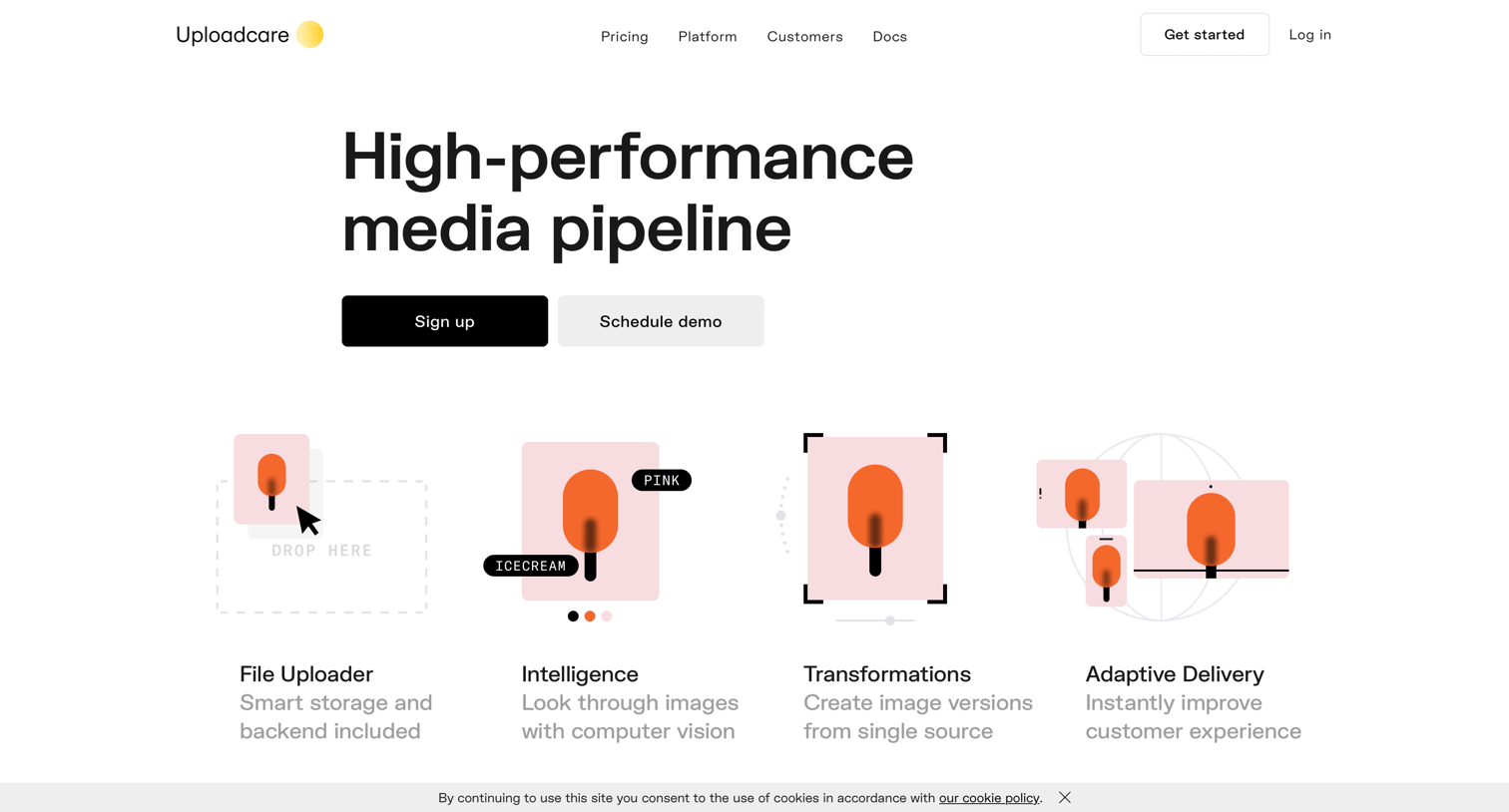 Uploadcare - Uploadcare | The edge cloud platform beyond the best of the web | Uploadcare screen