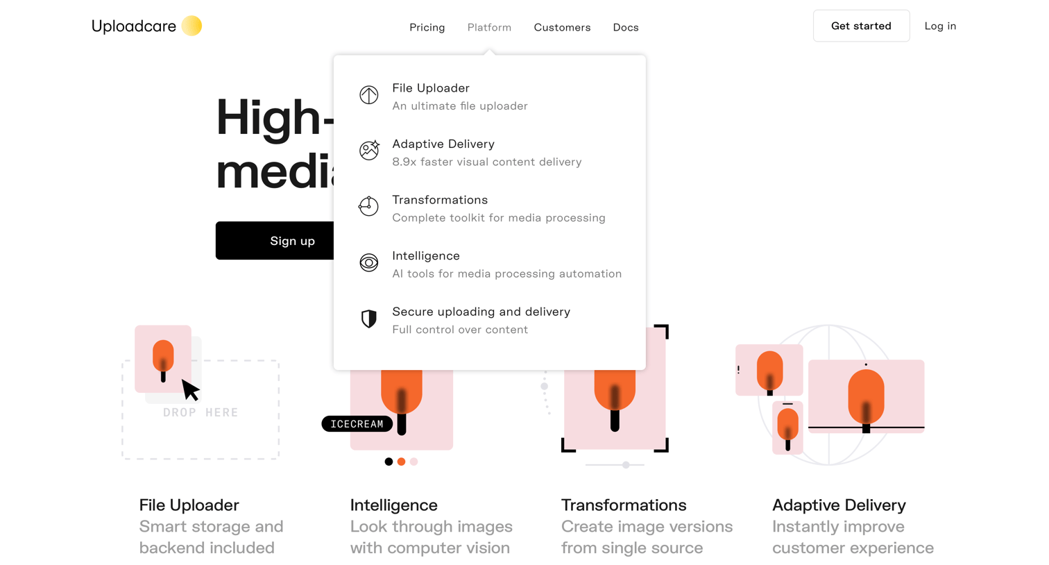 Uploadcare - Uploadcare | The edge cloud platform beyond the best of the web | Uploadcare screen