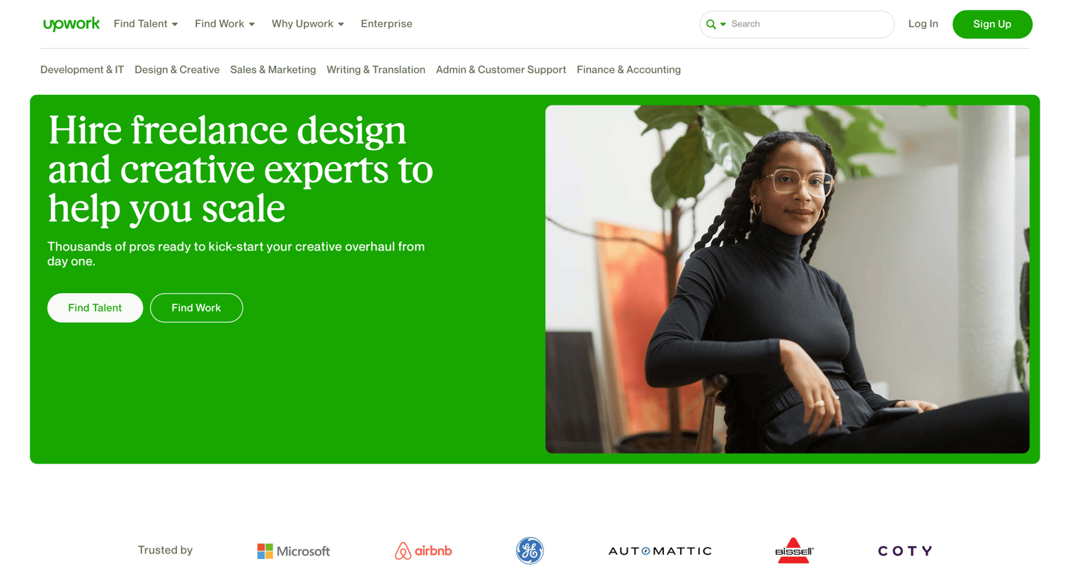 Upwork - Top Designers & Creatives for Hire in June 2021 | Upwork screen