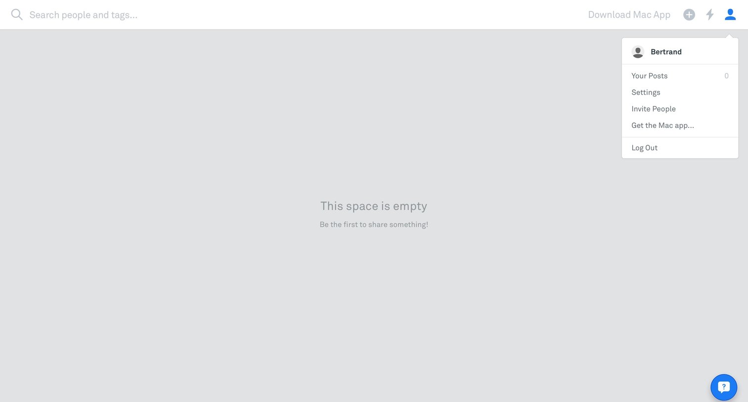 Wake - Dropdown screen