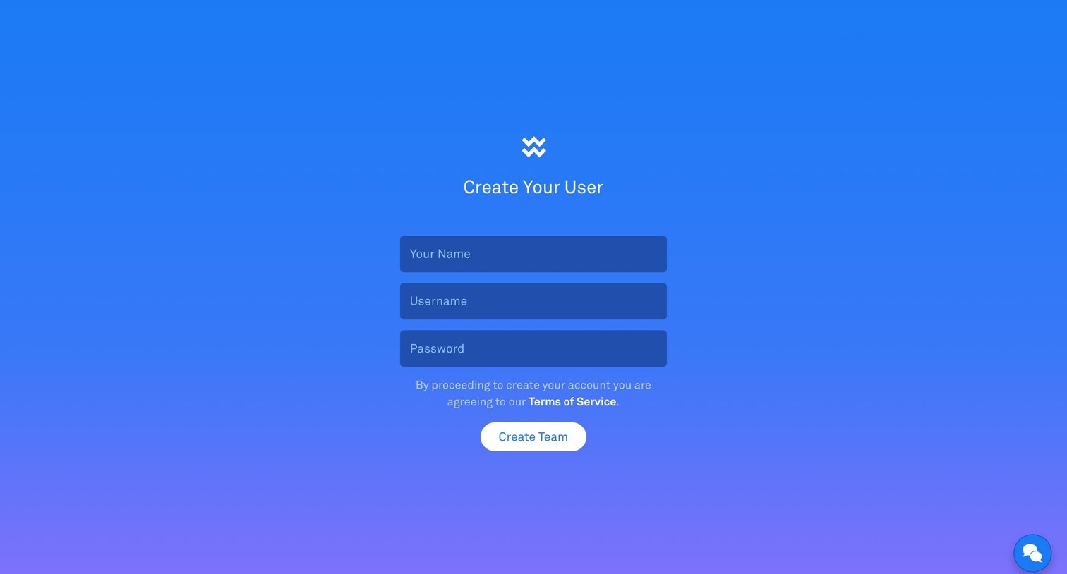 Wake - Sign up screen