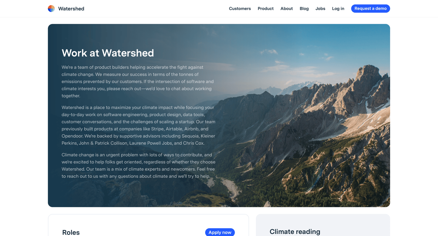 Watershed - Jobs – Watershed screen