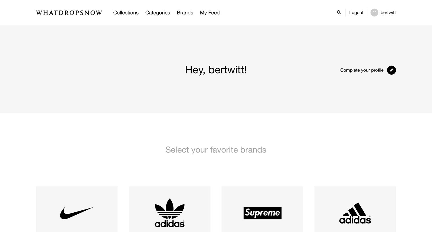 What drops now - Onboarding screen