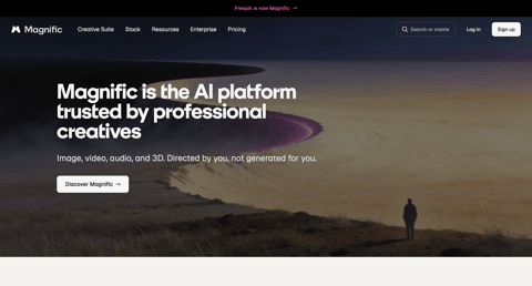 Magnific - About Magnific — We exist for the brave. screen