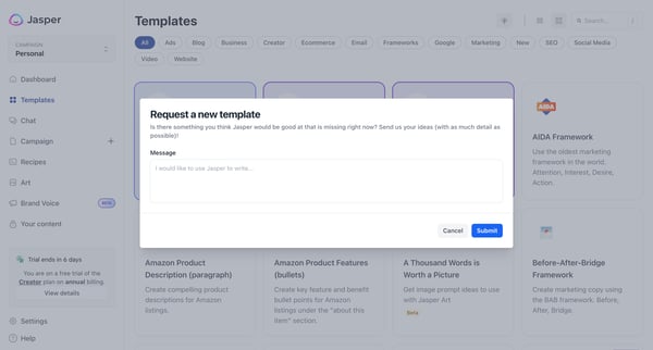 Templates - Jasper from Jasper