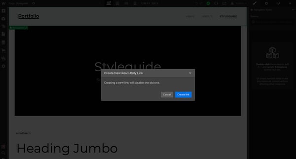 Webflow - Bertrands Marvelous Site screen