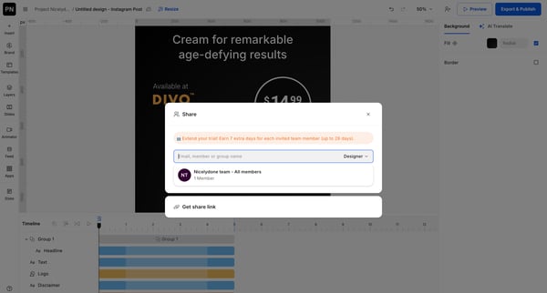 Creative Automation Platform screen