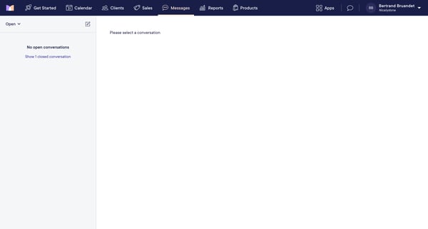 Mangomint App screen