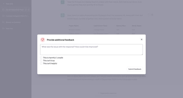 New chat screen