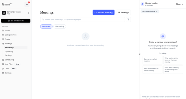 Fyxer AI screen