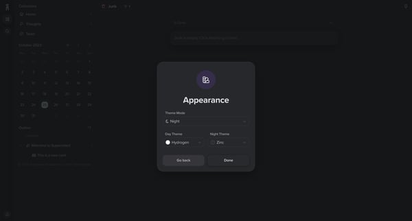 Junk | Supernotes screen