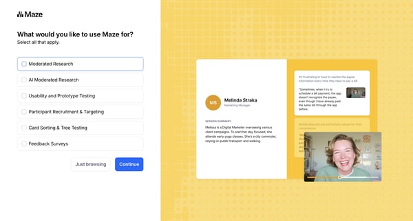 Maze screen