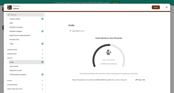 Settings | Nicelydone screen