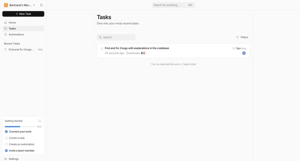Tasks — Tembo from Tembo
