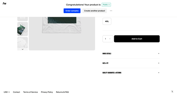 Retro Beam Tee – Dashboard screen