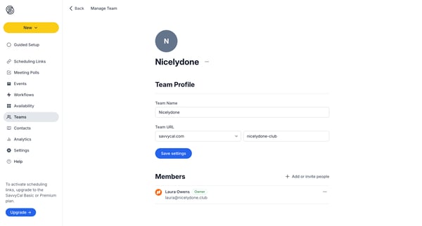 Nicelydone - Settings screen