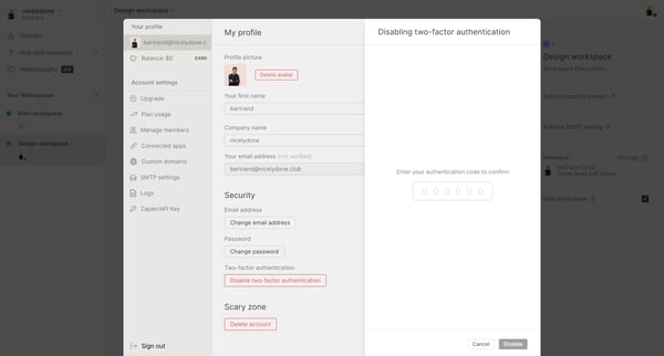 My Profile - QuestionScout screen