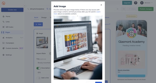 Bitly | Bitly Page screen