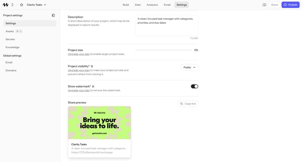 Mocha screen