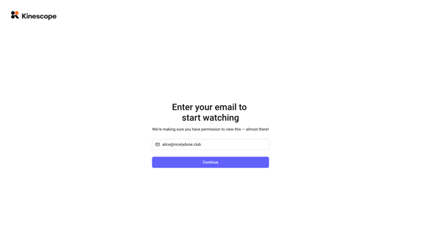 Access forbidden screen
