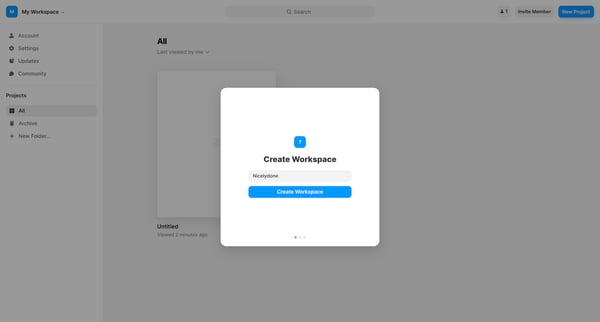 Framer screen