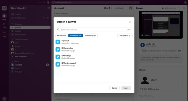 general Channel - Nicelydone 01 - Slack screen