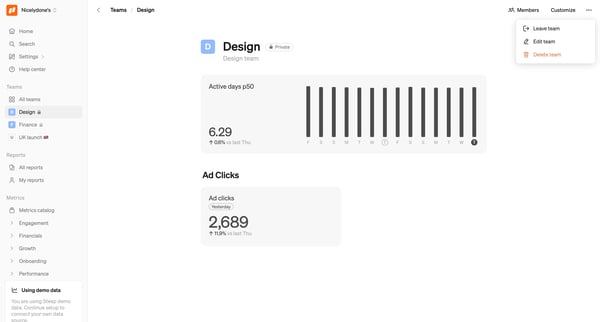 Design screen