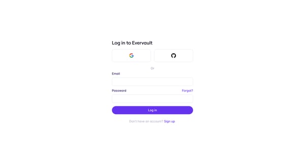 Evervault screen