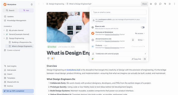What is Design Engineering? screen