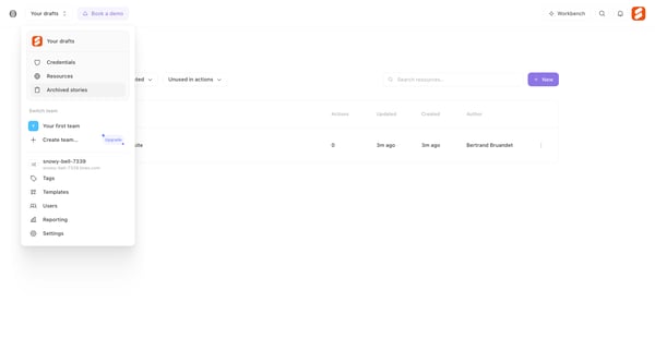 Resources - Tines screen