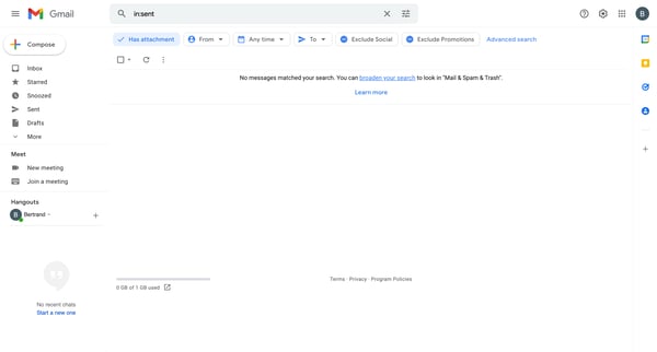 Search results - nicelydoneproducts@gmail.com - Gmail screen