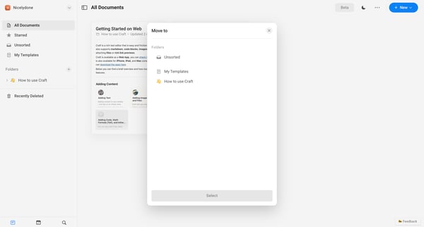All Documents from Craft