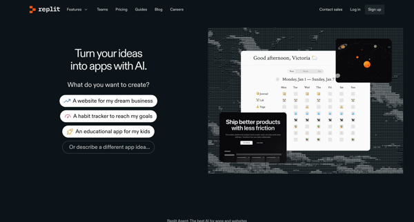 Replit – Build apps and sites with AI screen