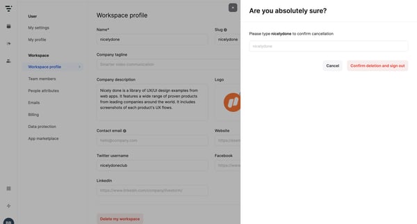 Dashboard | Livestorm screen