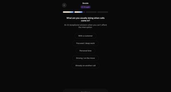 Beside | Join - Beside screen