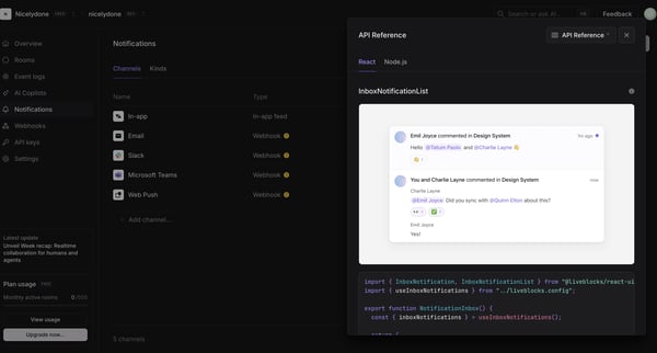 nicelydone (Development) | Notifications screen