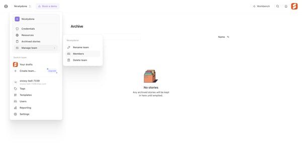 Archive - Tines screen