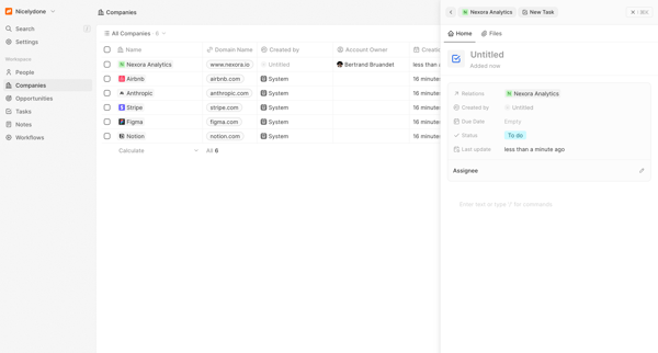 All Companies - Companies screen